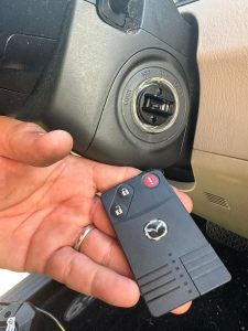 Remote key fob for a Mazda CX-9
