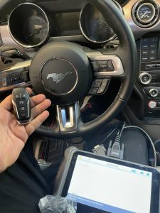 Ford Mustang key fob coding by an automotive locksmith