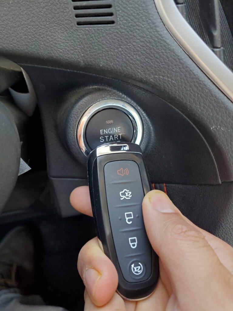 2016 ford expedition how to start the car with a dead key fob
