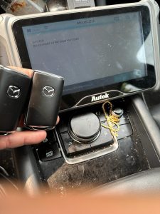All Mazda key fobs and transponder keys must be coded with a special machine