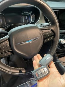 All Chrysler Pacifica key fobs and transponder keys must be coded with the car on-site