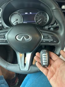 All Infiniti QX55 key fobs must be coded with the car on-site