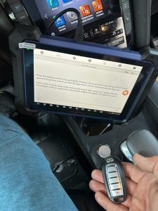 Infiniti QX55 key fob coding by an automotive locksmith