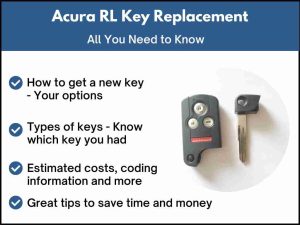 Acura RL key replacement - All you need to know