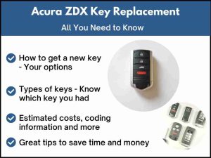 Acura ZDX key replacement - All you need to know