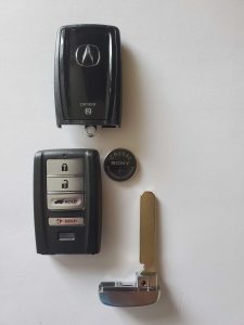 Acura RLX key fob replacement - Emergency key and battery