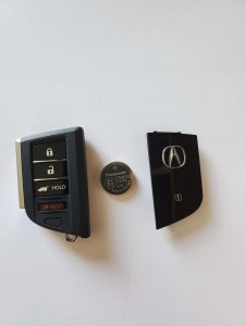 2022 Acura key fob and battery