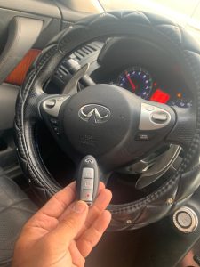 All Infiniti key fobs can start the car even if the battery is dead