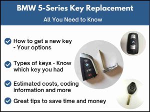 BMW 5-Series car key replacement