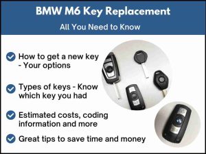 BMW M6 car key replacement