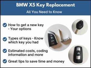BMW X5 car key replacement