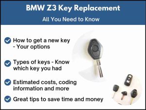 BMW Z3 car key replacement