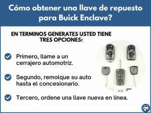 Cómo obtener una llave de repuesto de Buick Enclave
