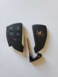 New Buick key fob and emergency key