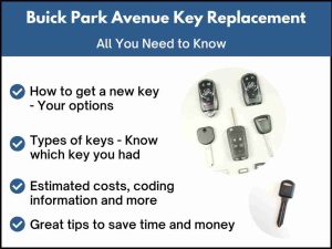 Buick Park Avenue key replacement - All you need to know
