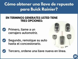 Cómo obtener una llave de repuesto para Buick Rainier