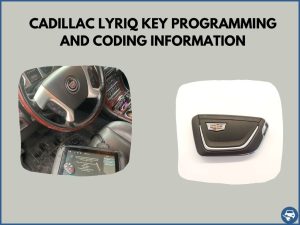 Automotive locksmith programming a Cadillac Lyriq key on-site