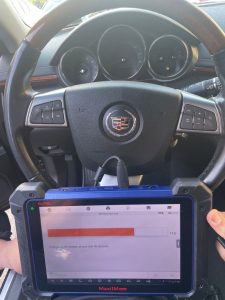On-site coding service for a new Cadillac key