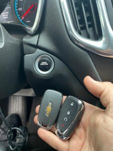 Push to start key fob - Chevy - Must be coded to start the car