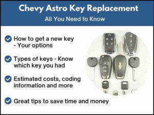 Chevrolet Astro key replacement - All you need to know