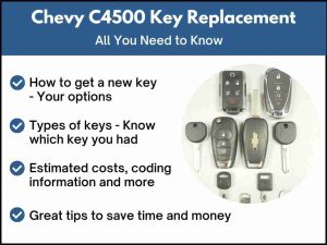 Chevrolet C4500 key replacement - All you need to know