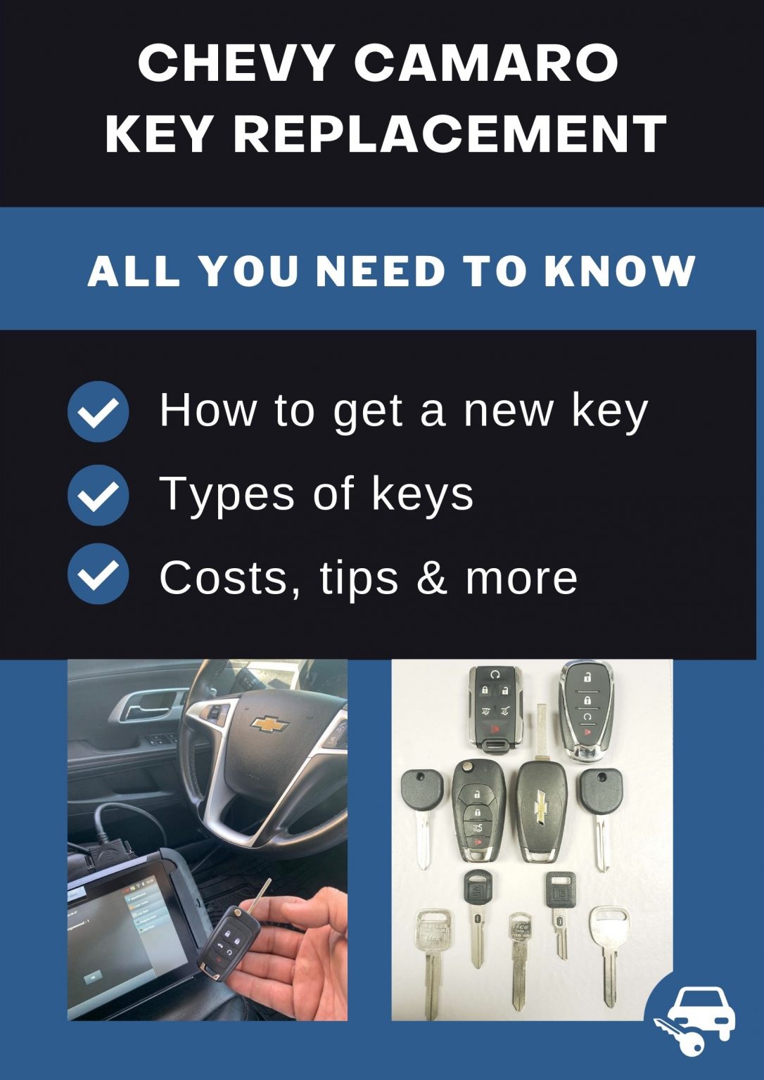 Chevrolet Camaro Key Replacement What To Do, Options, Costs & More
