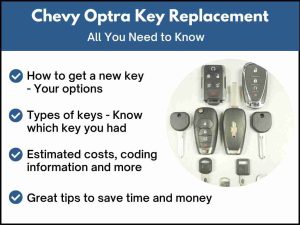 Chevrolet Optra key replacement - All you need to know