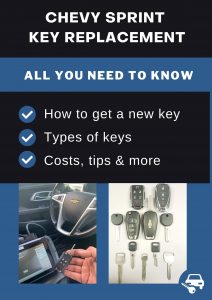 Chevrolet Sprint key replacement - All you need to know