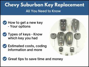 Chevrolet Suburban key replacement - All you need to know