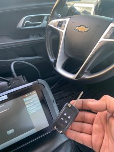 All Chevrolet key fobs and transponder keys must be coded with the car on-site
