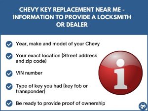 Chevy key replacement near me - relevant information