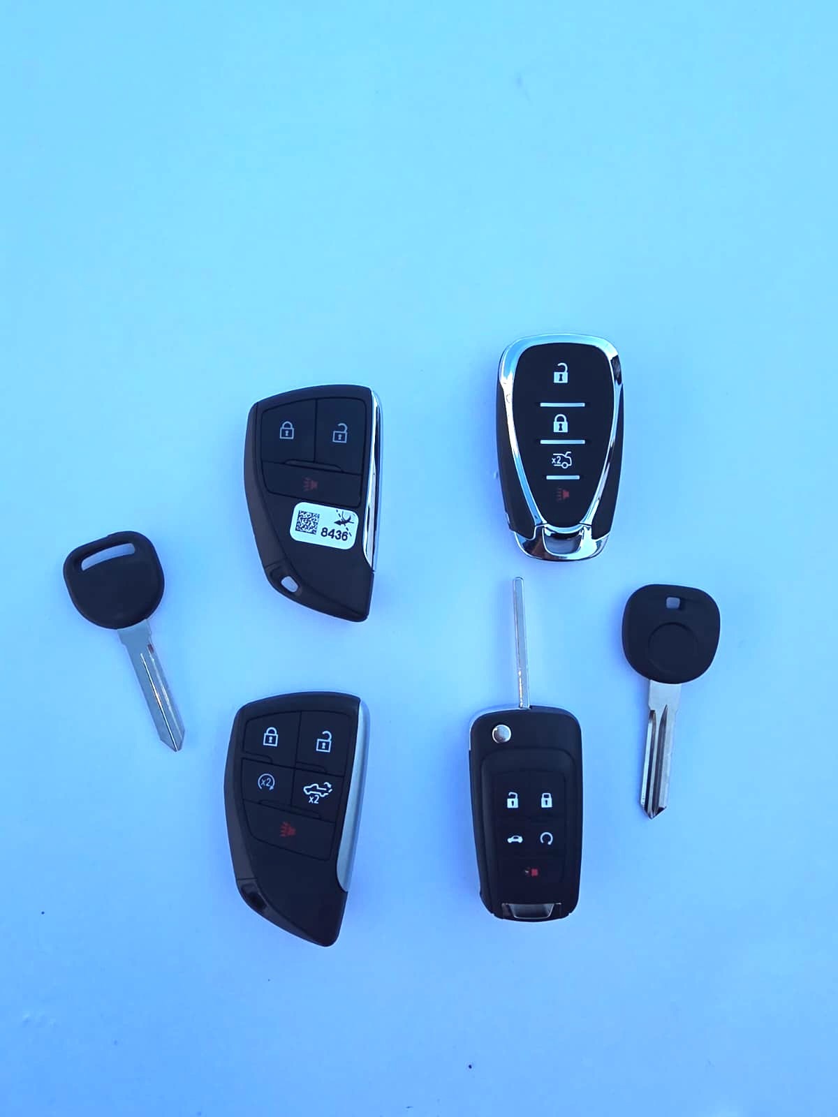 Variety of car keys