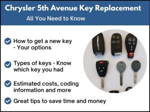 Chrysler 5th Avenue key replacement - All you need to know