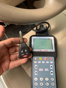 Dodge Caliber chip key coding by an automotive locksmith