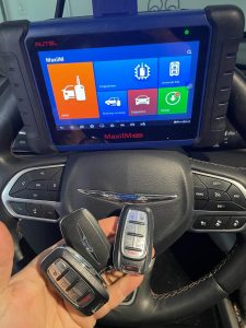 Chrysler Pacifica key fob coding by an automotive locksmith