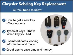 Chrysler Sebring key replacement - All you need to know