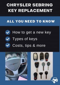 Chrysler Sebring key replacement - All you need to know