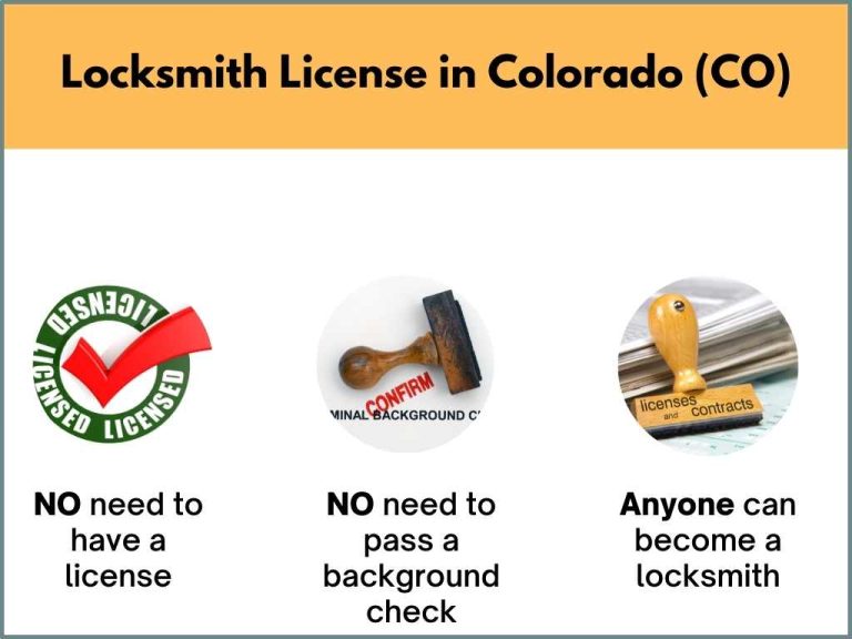 Colorado locksmith license information