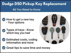 Dodge D50 Pickup key replacement - All you need to know
