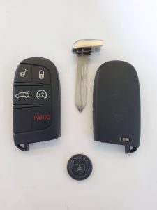 Dodge Journey remote key fob battery replacement information