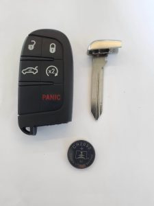 Remote key fob for a Dodge Ram