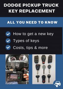 Dodge Pickup Truck key replacement - All you need to know