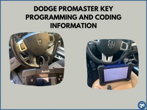 Automotive locksmith programming a Dodge ProMaster key on-site