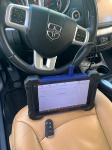 Dodge Charger key fob coding by an automotive locksmith