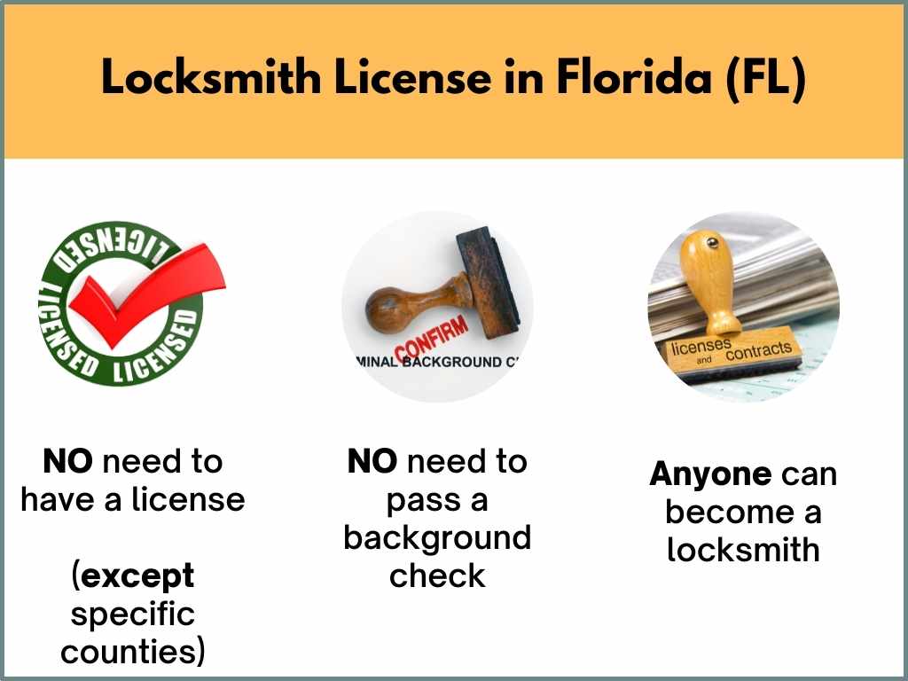 Florida locksmith license information