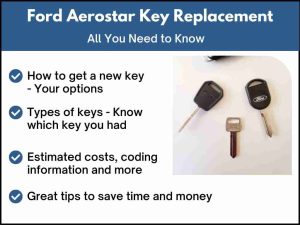 Ford Aerostar key replacement - All you need to know