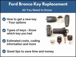 Ford Bronco key replacement - All you need to know
