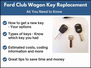 Ford Club Wagon key replacement - All you need to know