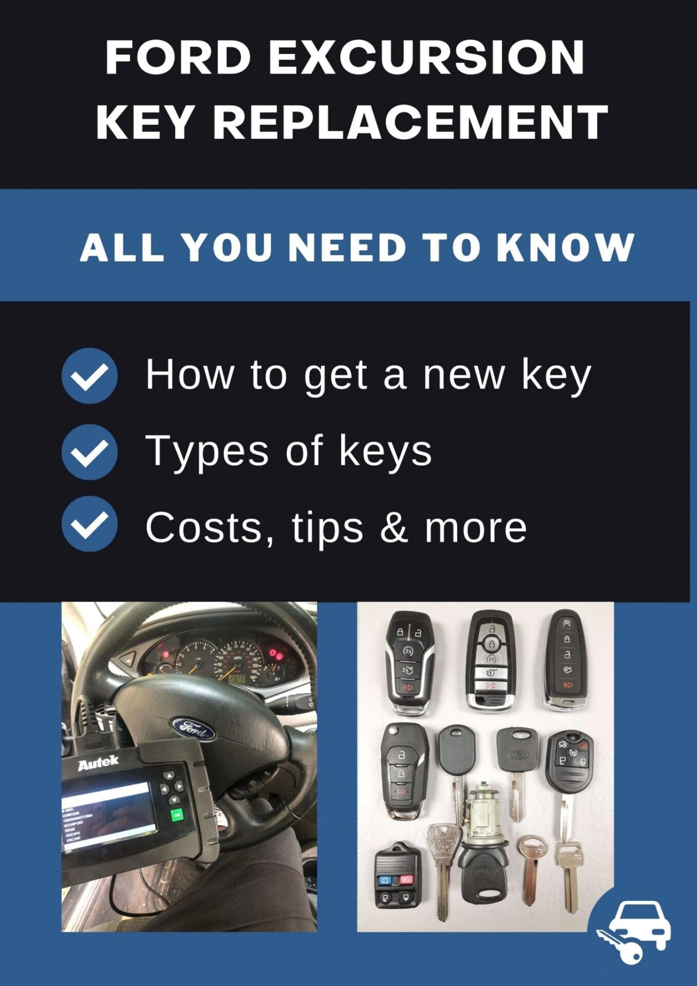 2000 ford excursion key code location