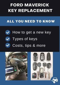 Ford Maverick key replacement - All you need to know